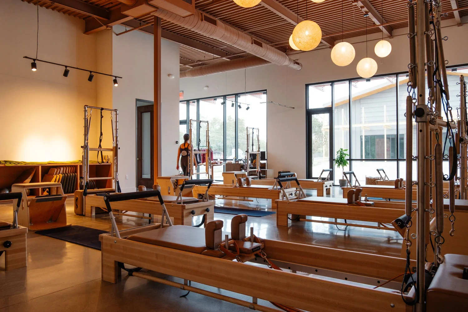 Reformer Pilates class at Monument Pilates studio