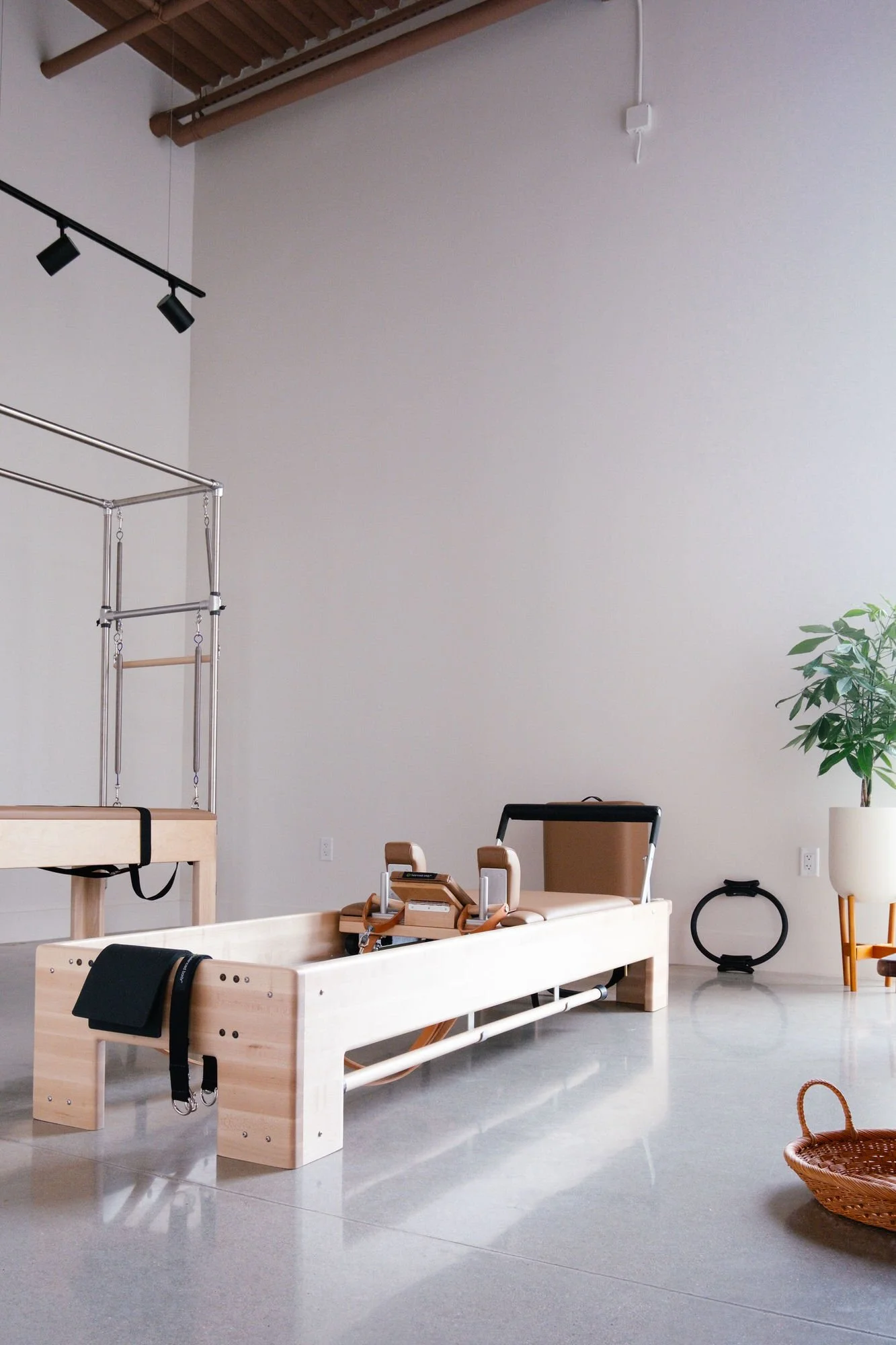 Pilates reformer equipment at Monument Pilates